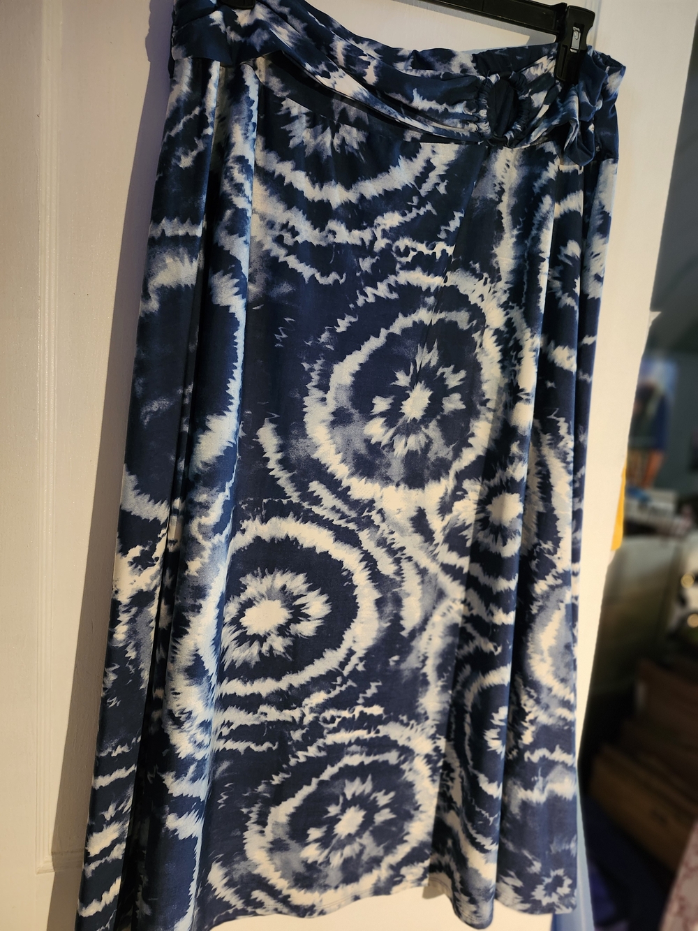 Robert Louis 3X Blue and White Tie-Dye Skirt w/ top